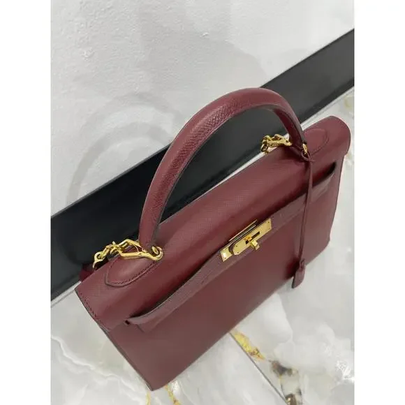 HERMES KELLY 32 SELLIER HANDBAG - Picture 3 of 10